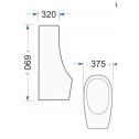 Urinal  ICC 3732 W  - Urinals